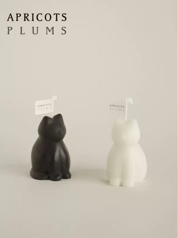 Cute Kitten Shaped Handmade Scented Candle