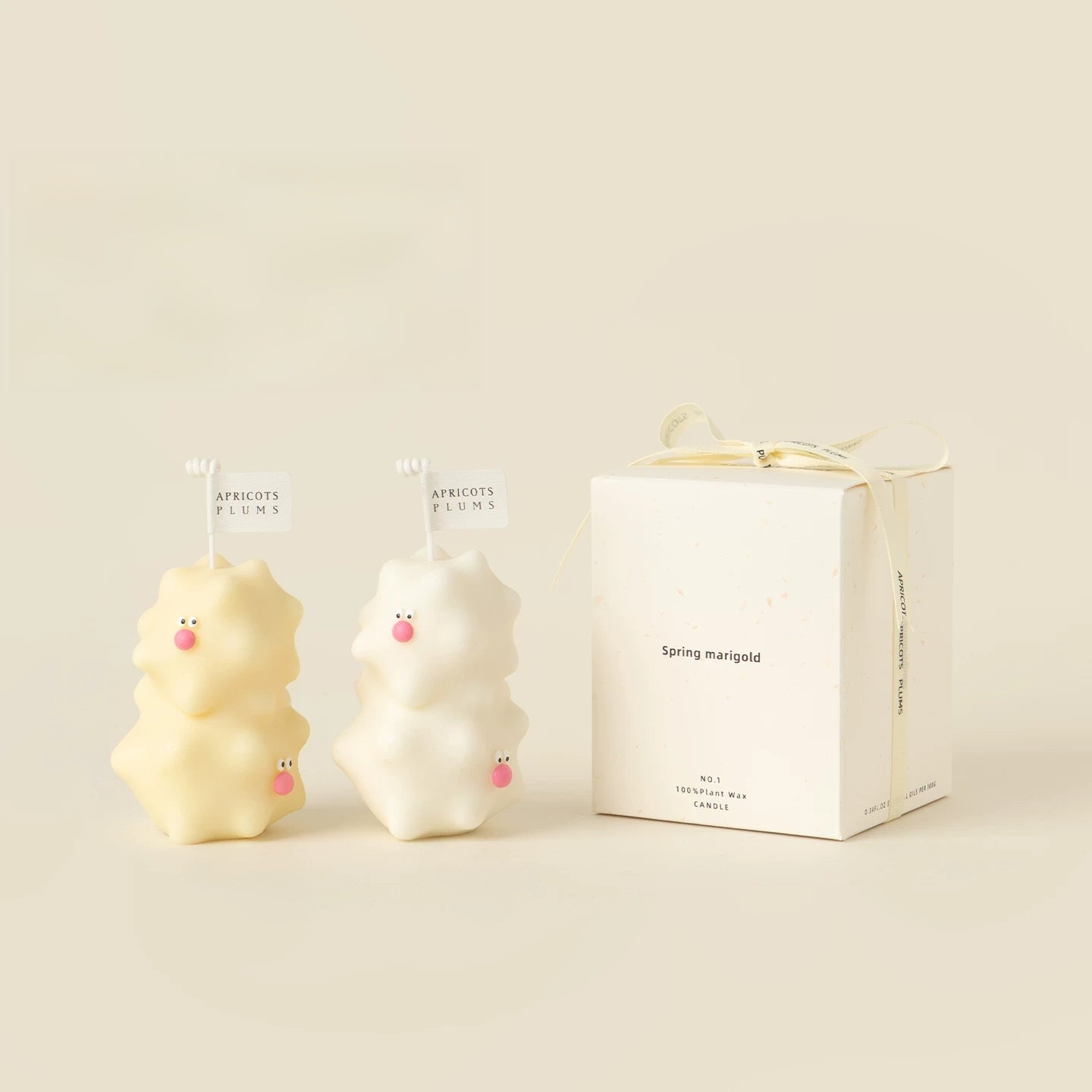 Cute Milk Coal Ball Shaped Handmade Scented Candle