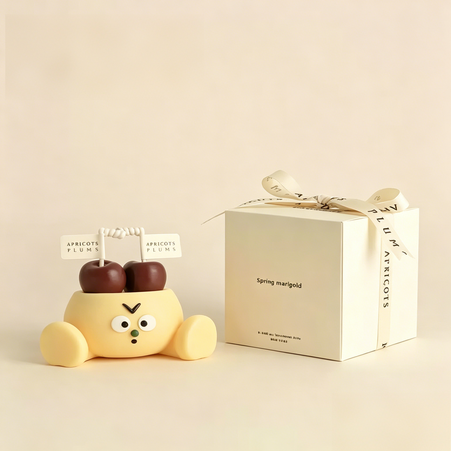 Cute Cherry Bowl Shaped Scented Candle