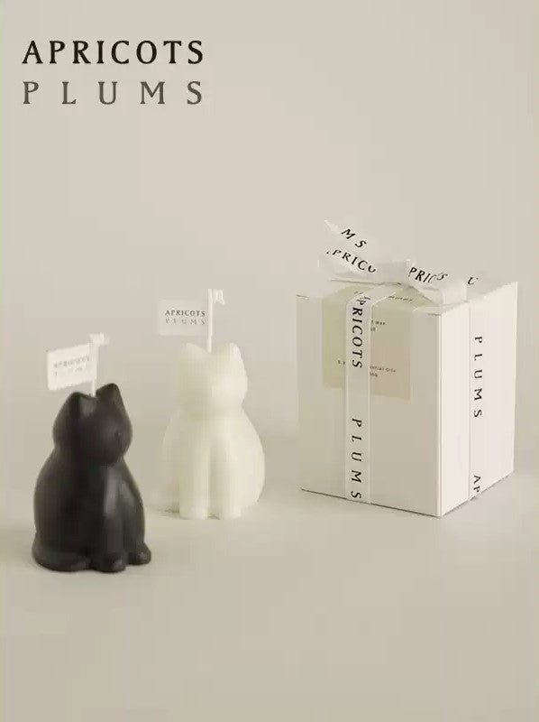 Cute Kitten Shaped Handmade Scented Candle